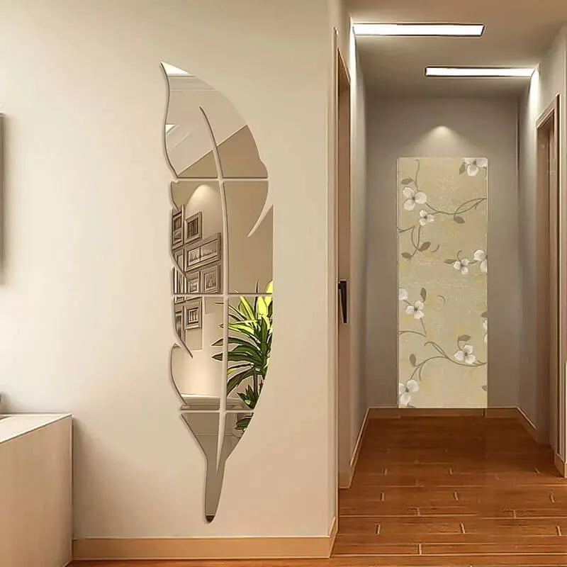 Acrylic 3D Mirror Wall Leaf