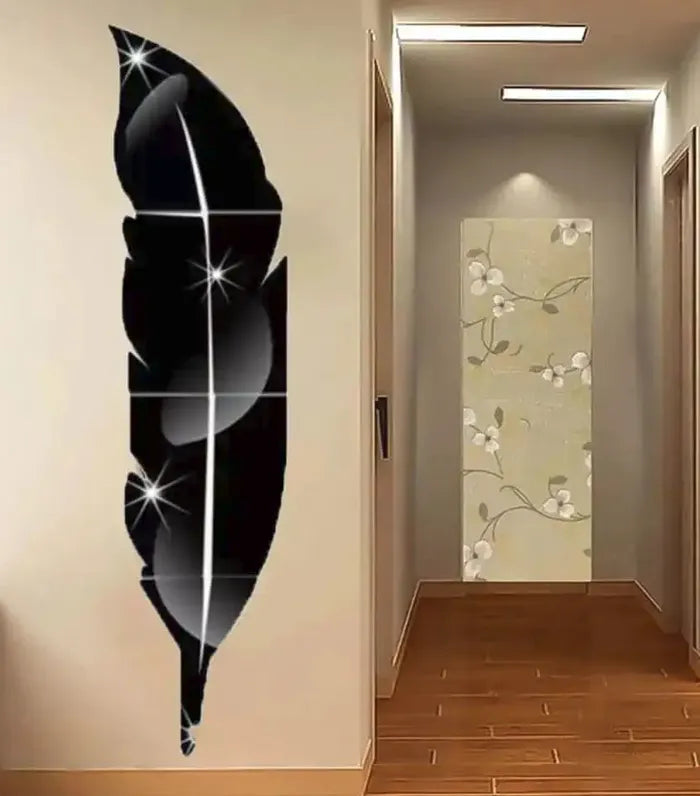 Acrylic 3D Mirror Wall Leaf