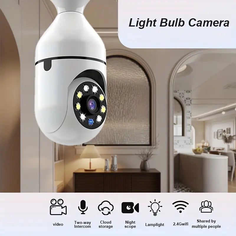 Smart WiFi CCTV Security Camera Bulb 💡📷 (Imported 🔥)