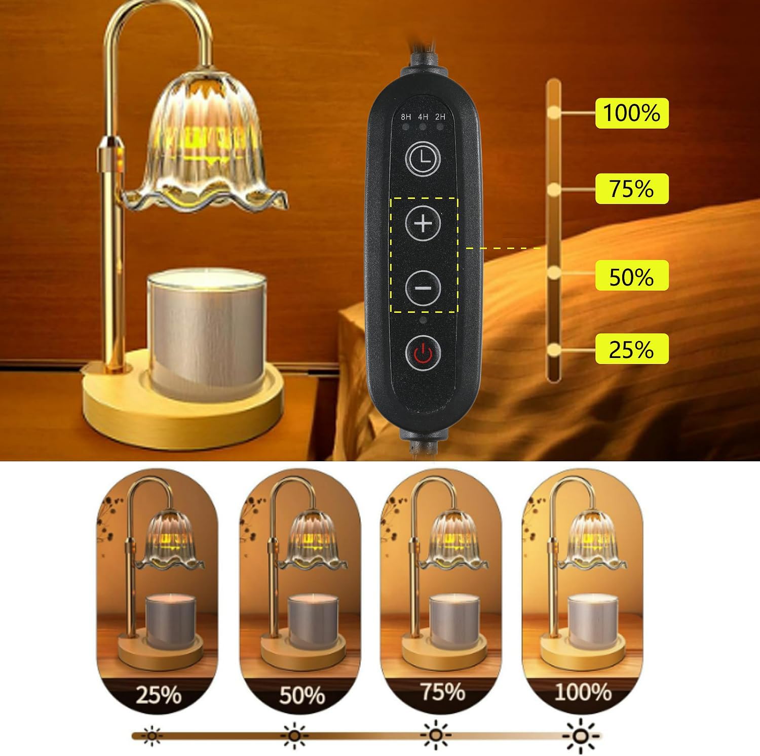 Candle Warmer Adjustable Lamp