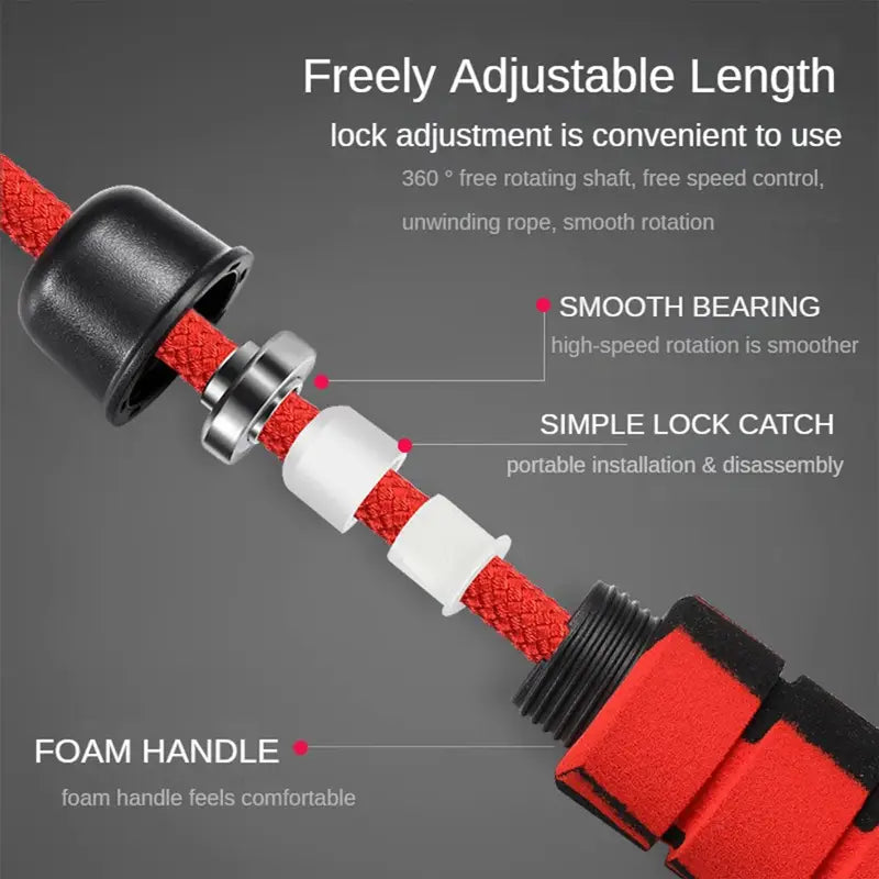 Heavy-Duty Jump Rope with Foam Grip