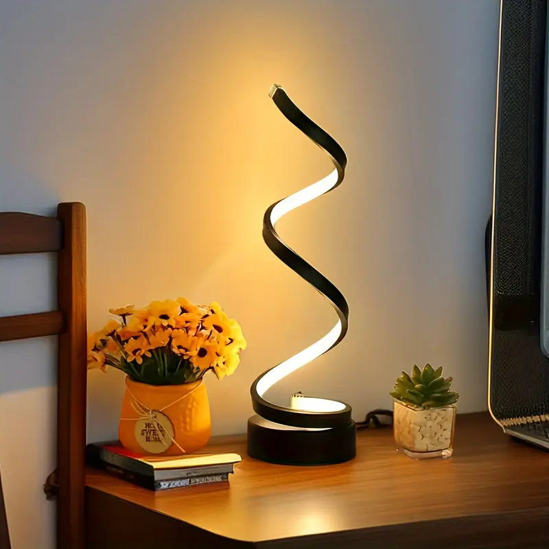 Artistic Spiral LED Desk Lamp