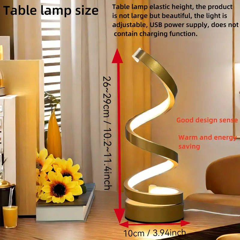 Artistic Spiral LED Desk Lamp