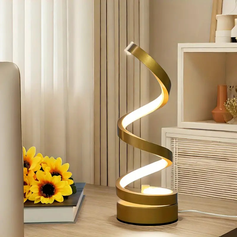 Artistic Spiral LED Desk Lamp