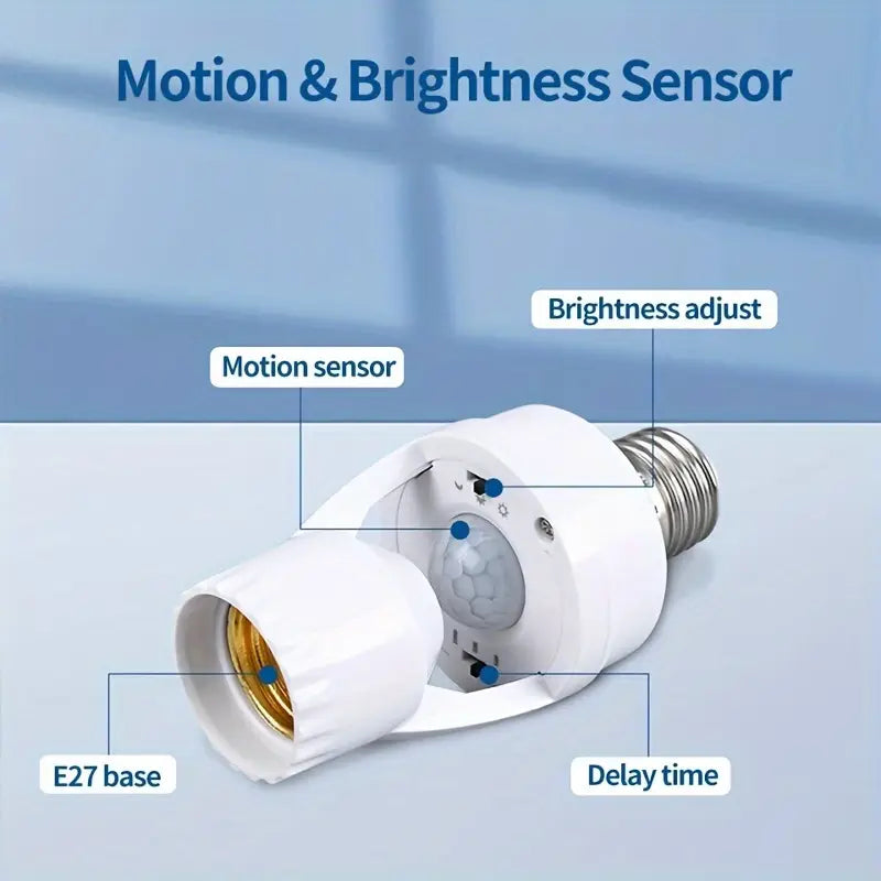 Motion Sensor Light Bulb Holder 💡🏠- 🔥New Year Sale 40% Off ✨